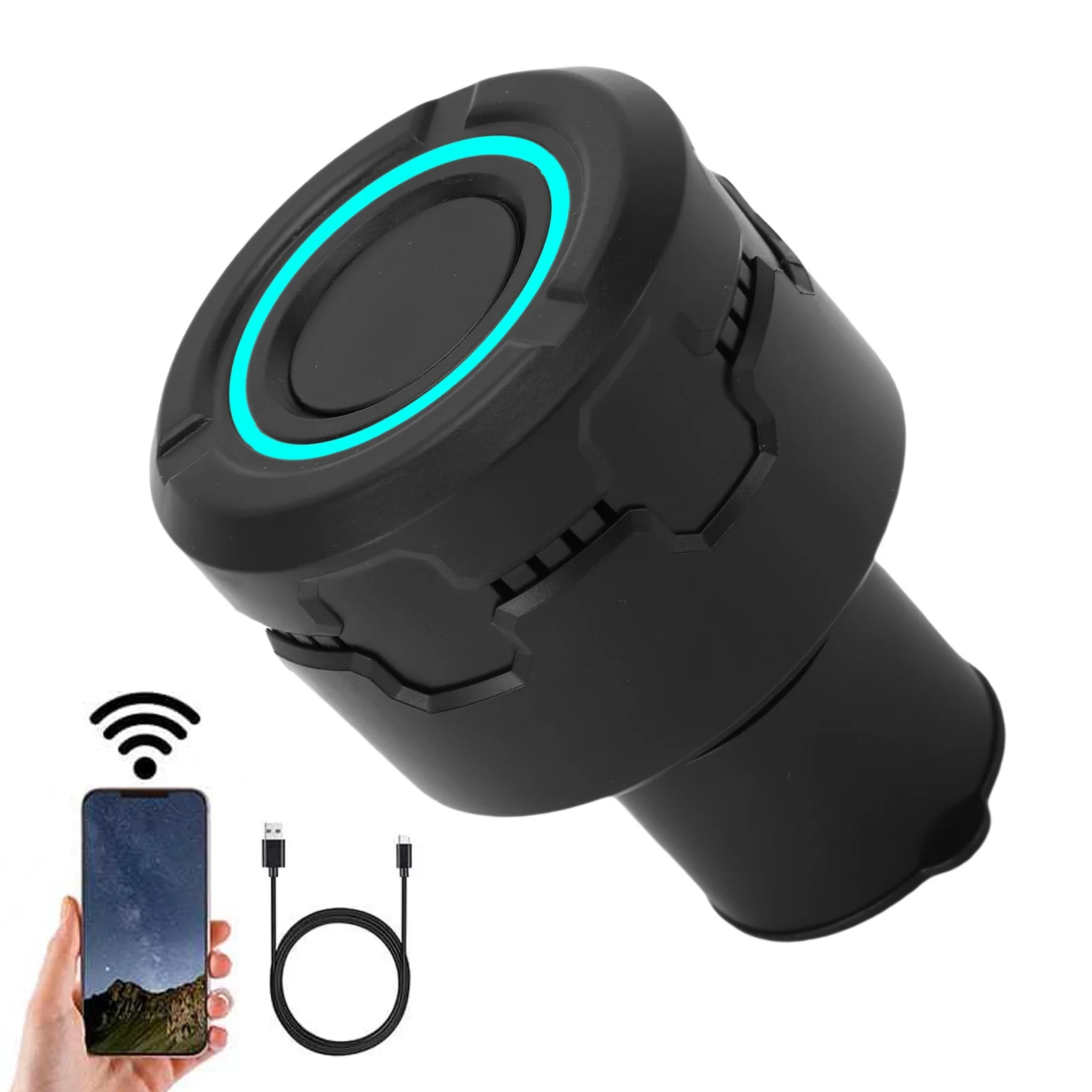 

WiFi Telescope Camera Eyepiece 5MP HD Lens 1600mAh Battery Type C Charging Port Wireless WiFi Electronic Eyepiece for Hiking