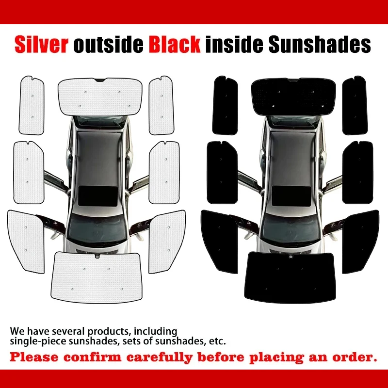 Car Sunshade Covers For Hyundai Starex H1 TQ Huiyi iMax 2007~2021 Rearside Windows Anti-UV Visors Sun Protection Car Accessories