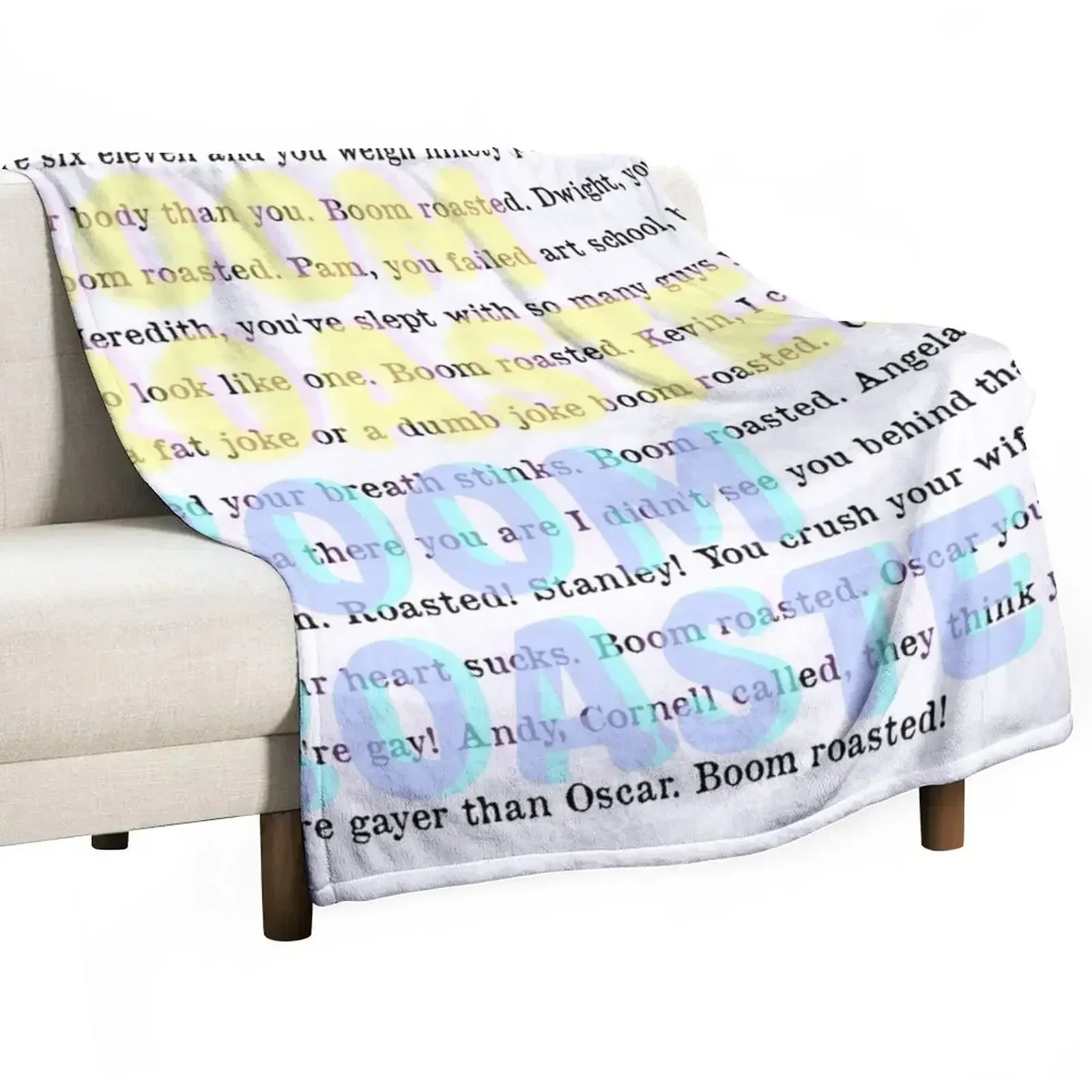

boom roasted Throw Blanket Shaggy Furry Soft Blanket for Bedroom Living Room