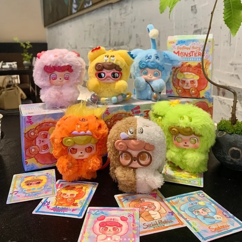 

Genuine New Sale Q.Kid Emotion Furball Series Blind Box Cartoon Pvc Cute Soft Collection Toys Desktop Decorations Girl Gifts