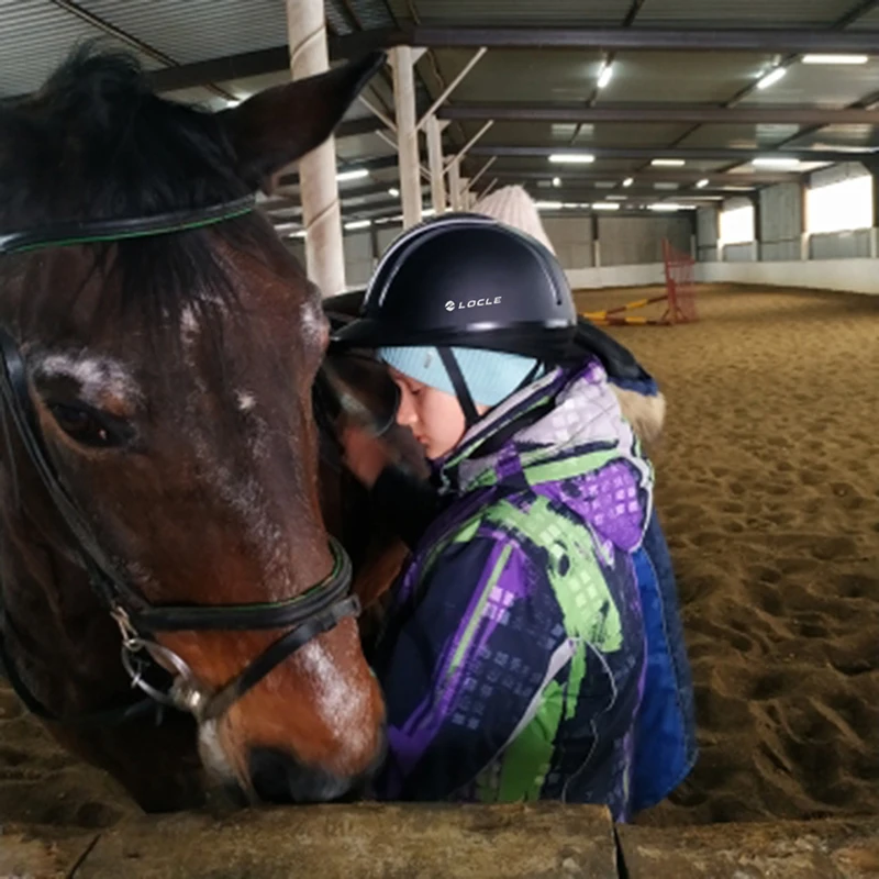 LOCLE – casquette de Sport demi-couverture pour hommes et femmes, chapeau de protection Anti-Impact, pour adulte, équitation, équipement d'équitation