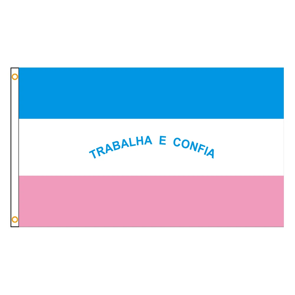 3x5 Ft Espírito Santo Espirito Santo Flag Vivid Color and Fade proof flags of Brazil Polyester with Brass Grommets 3 X 5 Ft