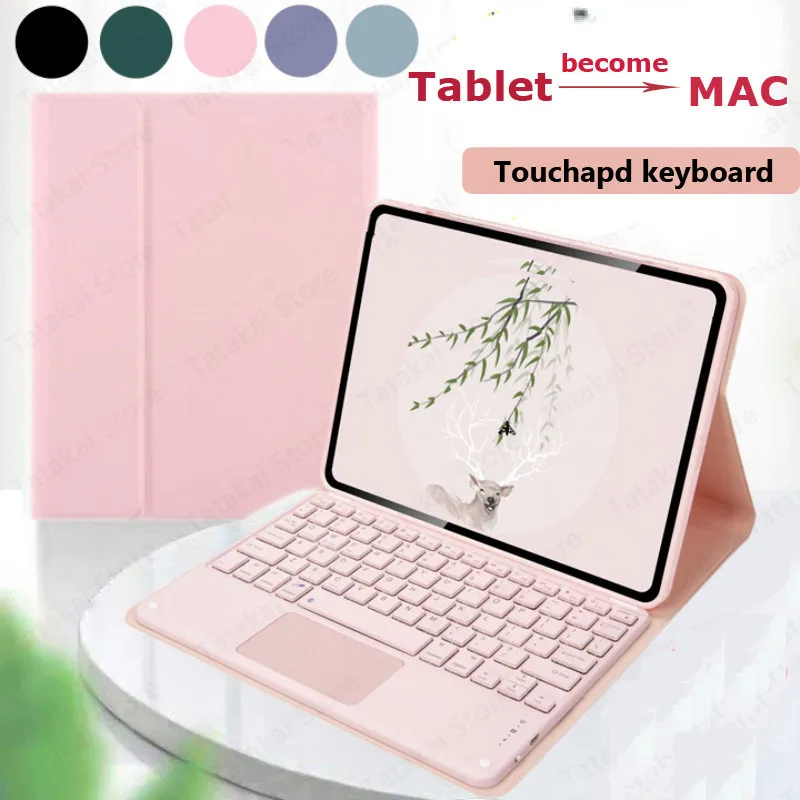 

Съемный чехол-клавиатура для Tecno Megapad 11 (11.0 дюймов, модель 2025 года: T1101) с магнитной беспроводной клавиатурой-флипом и тачпадом
