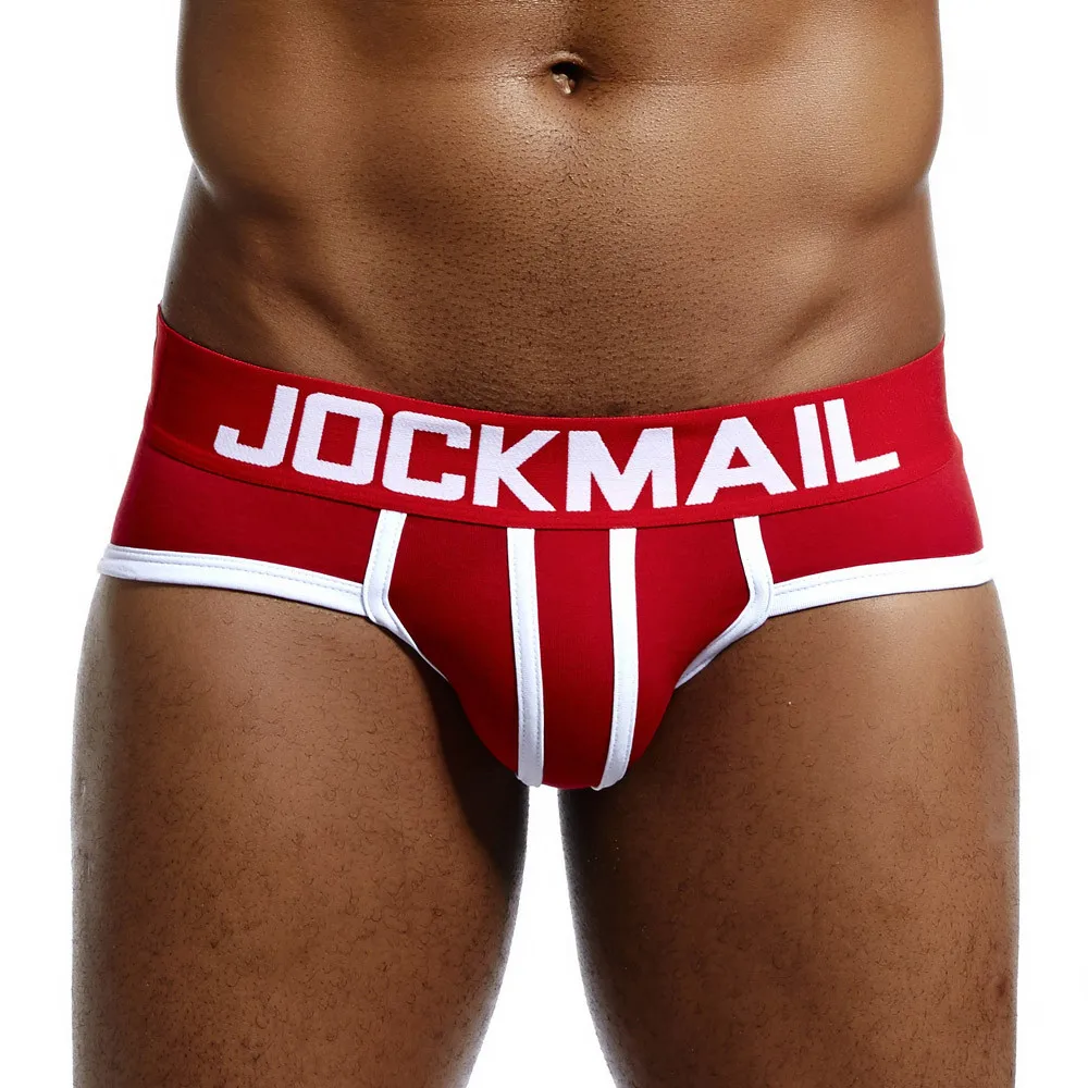 Jockmail Mens Underwear Boxers Shorts Homme Panties Man Solid Color Pouch Underpants Male Briefs Ropa Interior Hombre