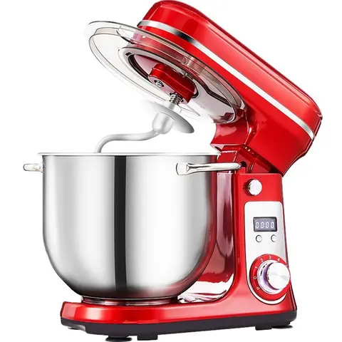 BioloMix Kitchen Food Stand Mixer, Blender, Quiet Motor, Cream Egg Whisk, Whip Dough Kneader, 6-Speed, 1200 W, 6 L, DC