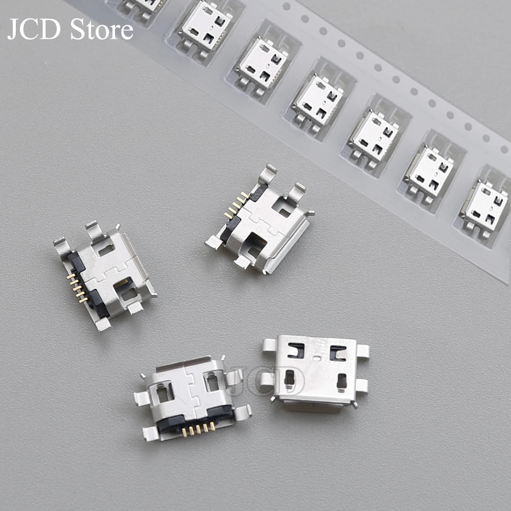 10-100PCS Micro USB Connector 5pin Charging Port Dock For  Lenovo A298T A820t A798T S890 Huawei C8650 U8661/OPPO r801 T703 u521