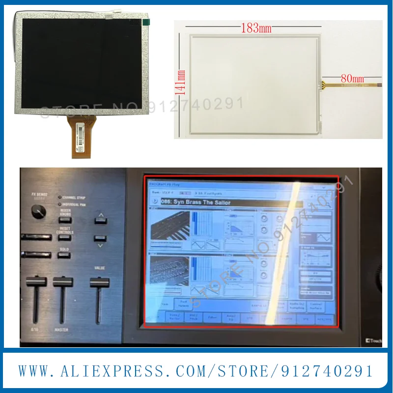 

Новый 8-дюймовый ЖК-дисплей для Kronos 2 UMSH-8240MD-T, сенсорная панель, дигитайзер