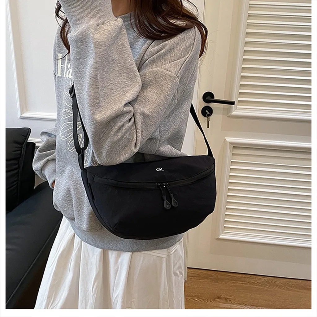 

Fashionable Daily Bag Compact Adjustable Strap Bag Fabric Shoulder Bag Adjustable For Daily Use Shopping Casual Outings