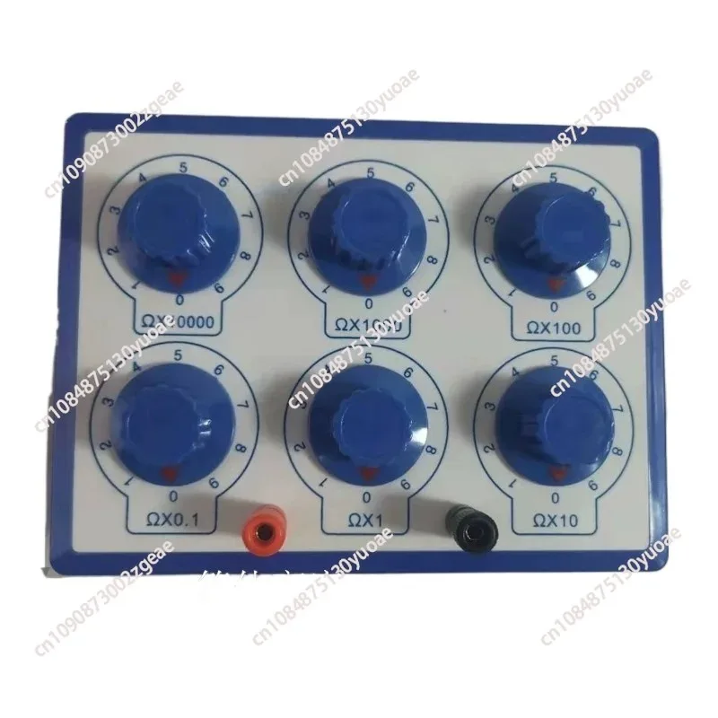 

Resistance Box Precision Variable Decade Resistor 0-9999.9 Resistance Meters For Physical Teaching Electrical Instruments