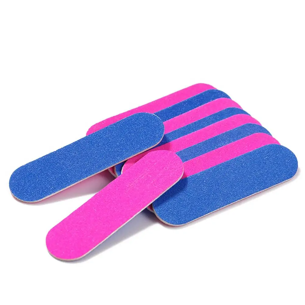 10pcs Mini Sponge Nail File Colorful Nail Buffer Double Buffer Sanding Cuticle Manicure Sided Files Pedicure Remover K9F4