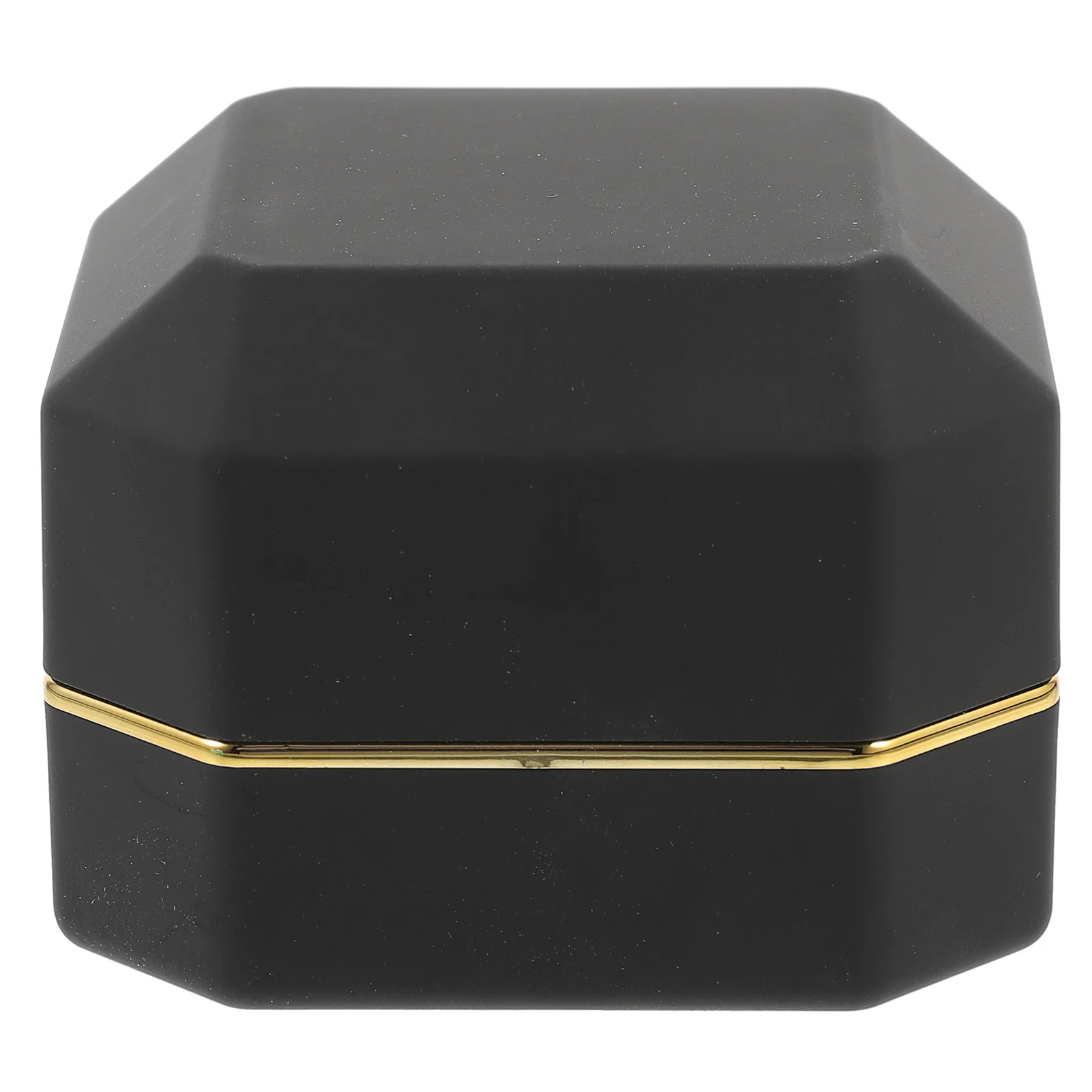 

Octagonal Lightweight LED Light Ring Box Portable Jewelry Case Engagement Proposal Wedding Gift Organizer Glowing Creative Ring
