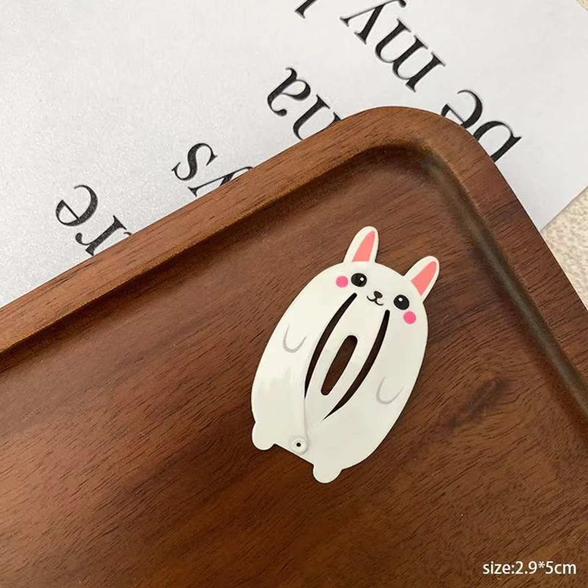1 Stück/5 Stück 1 Stück Neue Cartoon Niedliche Tier-Bienen-Vogel-Kaninchen-Gelbe Ente Kinder BB-Clip Süße Mädchen Haarklammer für Seitliche Haare – Detail 6