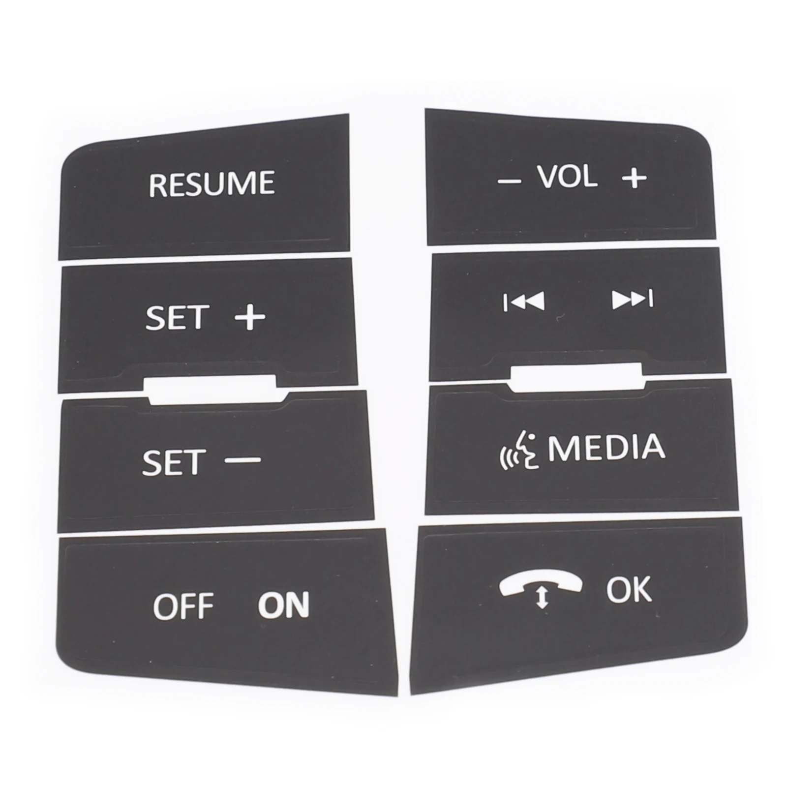 New Practical for durable Button Repair Decals Vinyl Anti-sunlight Black Car Accessories Car Decor Prevent Abscission