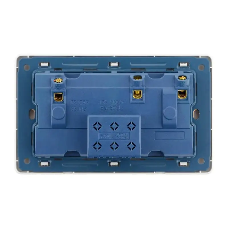 

Электрические выключатели Malta с USB Великобритании, пластиковая панельная розетка 110-250 В, золотая/белая/черная/серебристая настенная розетка