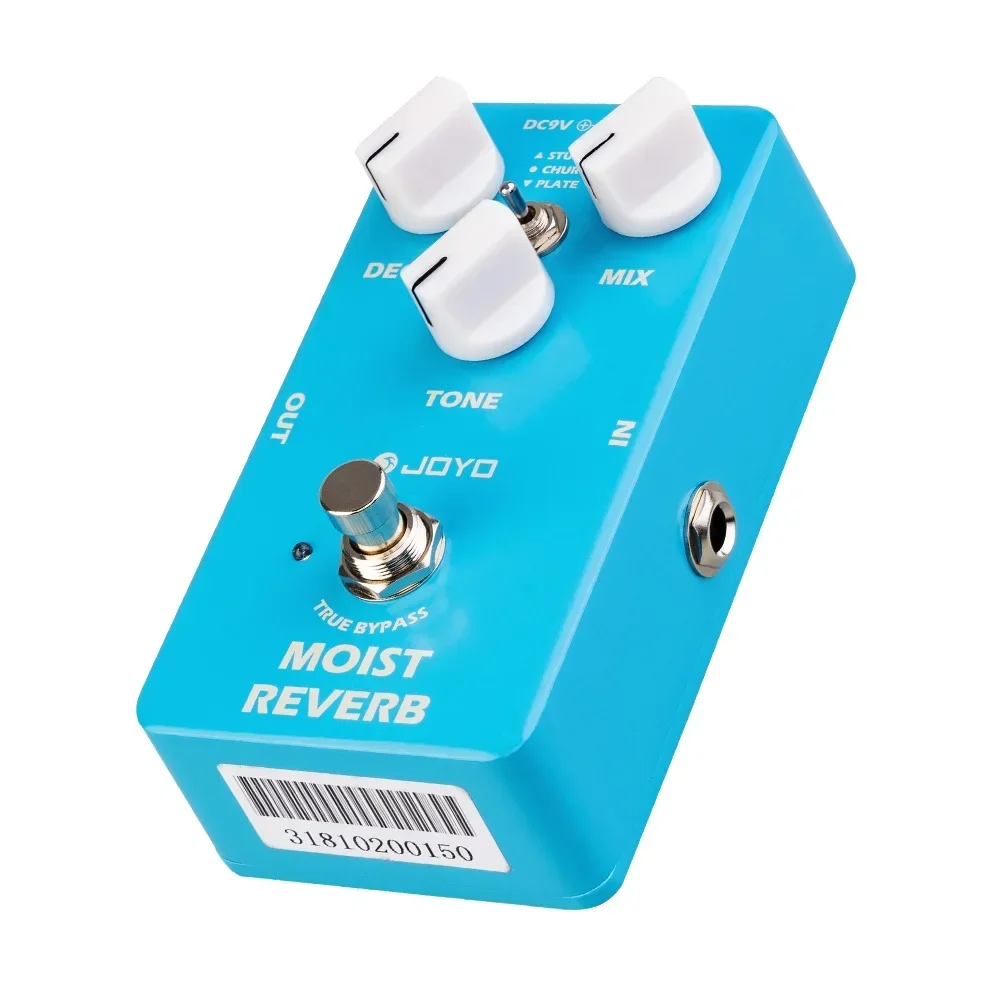 JOYO JF-20 Moist Reverb Guitar Effect Pedal Studio/Church/Plate 3 Reverb Effects Digital Guitar Pedal True Bypass