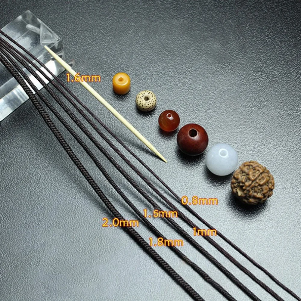 1/1.5/1.8/2.0mm Cotton Braided Woven Rope Twist Line For Jewelry DIY Making String Lanyard Necklace Hanging Cord Wholesale