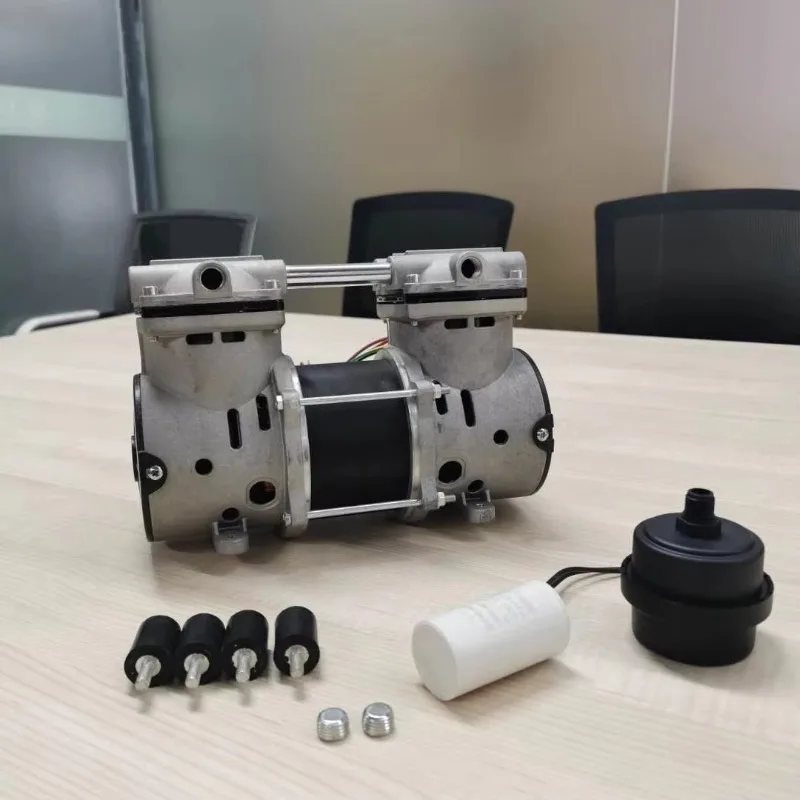 Piston air compressor pump, oil-free silent copper coil motor, dual voltage 110V/220V portable OEM CE certified, oxygen
