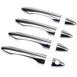 8Pcs/Set ABS Chrome Door Handle Cover Trim Sticker for Hyundai IX 35 Ix35 2010 20112012 2013 2014 Car styling Accessories