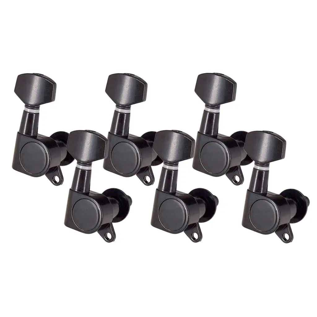 6pcs Guitar Tuning Pegs Machine Head Tuners 6R Retro Metal for Electric Acoustic