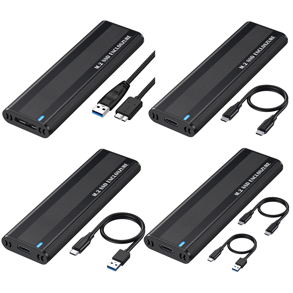 

M.2 NVMe SSD Enclosure Adapter 10Gbps M.2 NVMe External Box Case Tool Free for Hard Drive Accessories