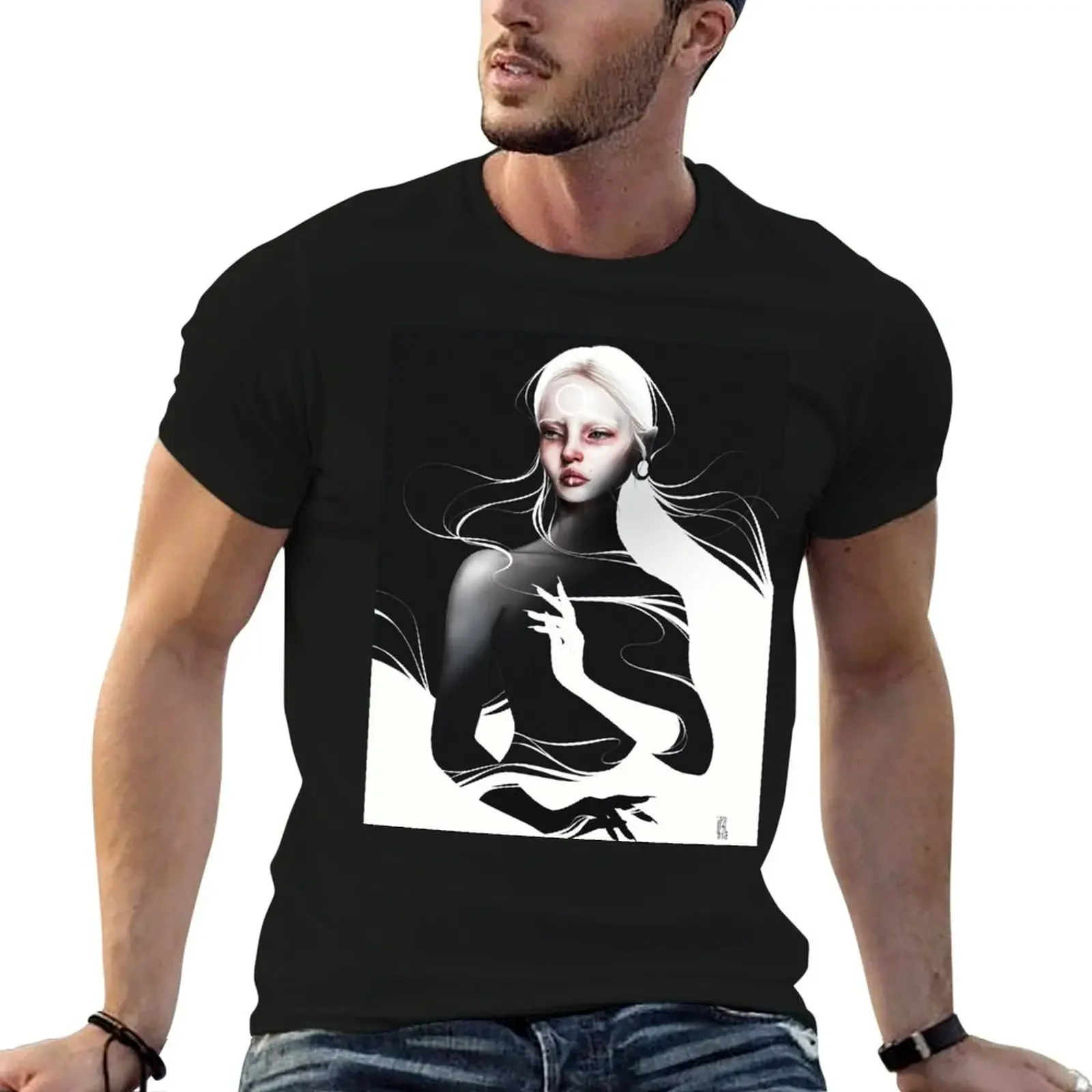 Shifting Realms T-Shirt plus sizes tops kawaii clothes black t-shirts for men