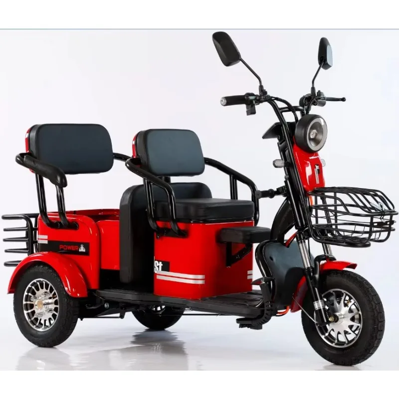 

BF Electric Tricycle For Adult Acid Power Battery 48V/60V Cheap Price RED Tricycle Wholesale Three Wheel 48V Eec Smartphone Flip