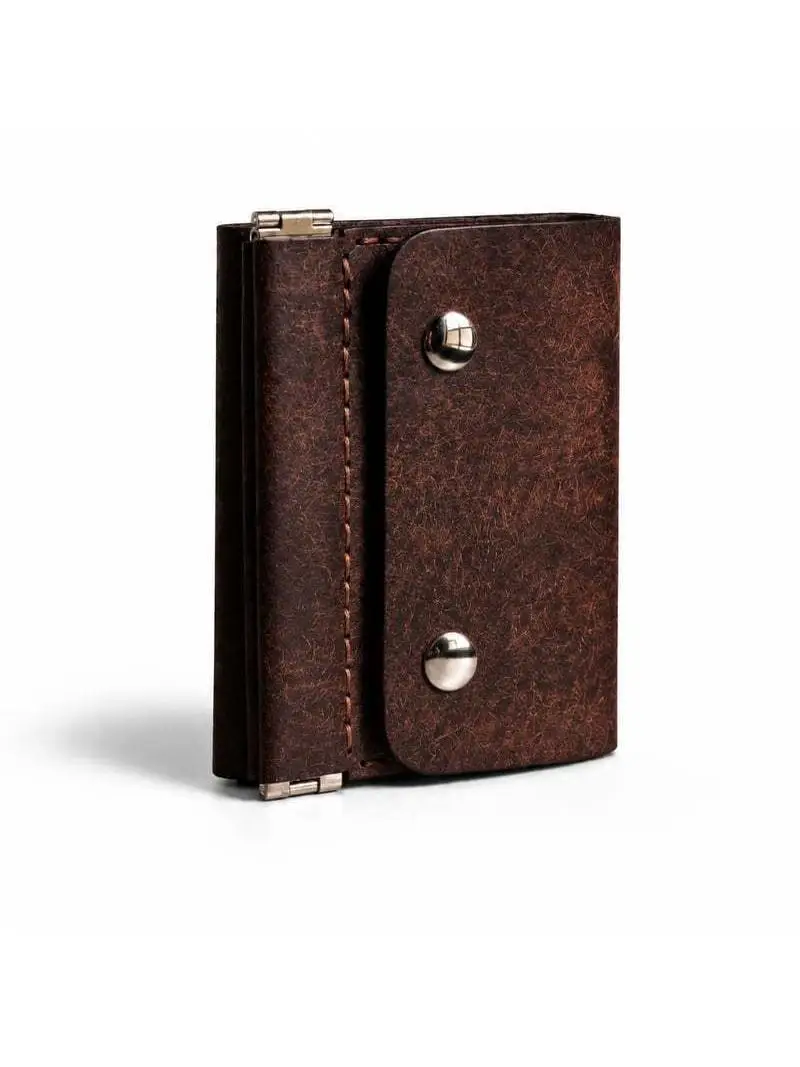 Compact Leather Trifold Wallet Vintage Compact Type New Hot Sale Product Luxury Brand Free of Charge Origin China Summer 2026