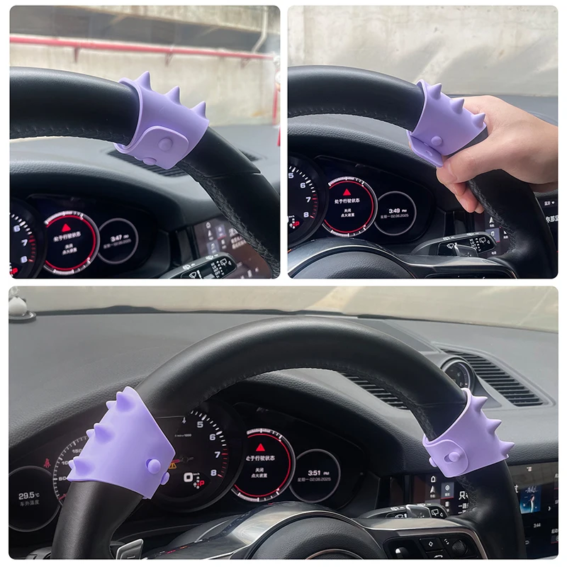 

1 шт., противоскользящий усилитель рулевого колеса с средним возвратом - корректор рулевого колеса для улучшения управления и безопасности, подходит