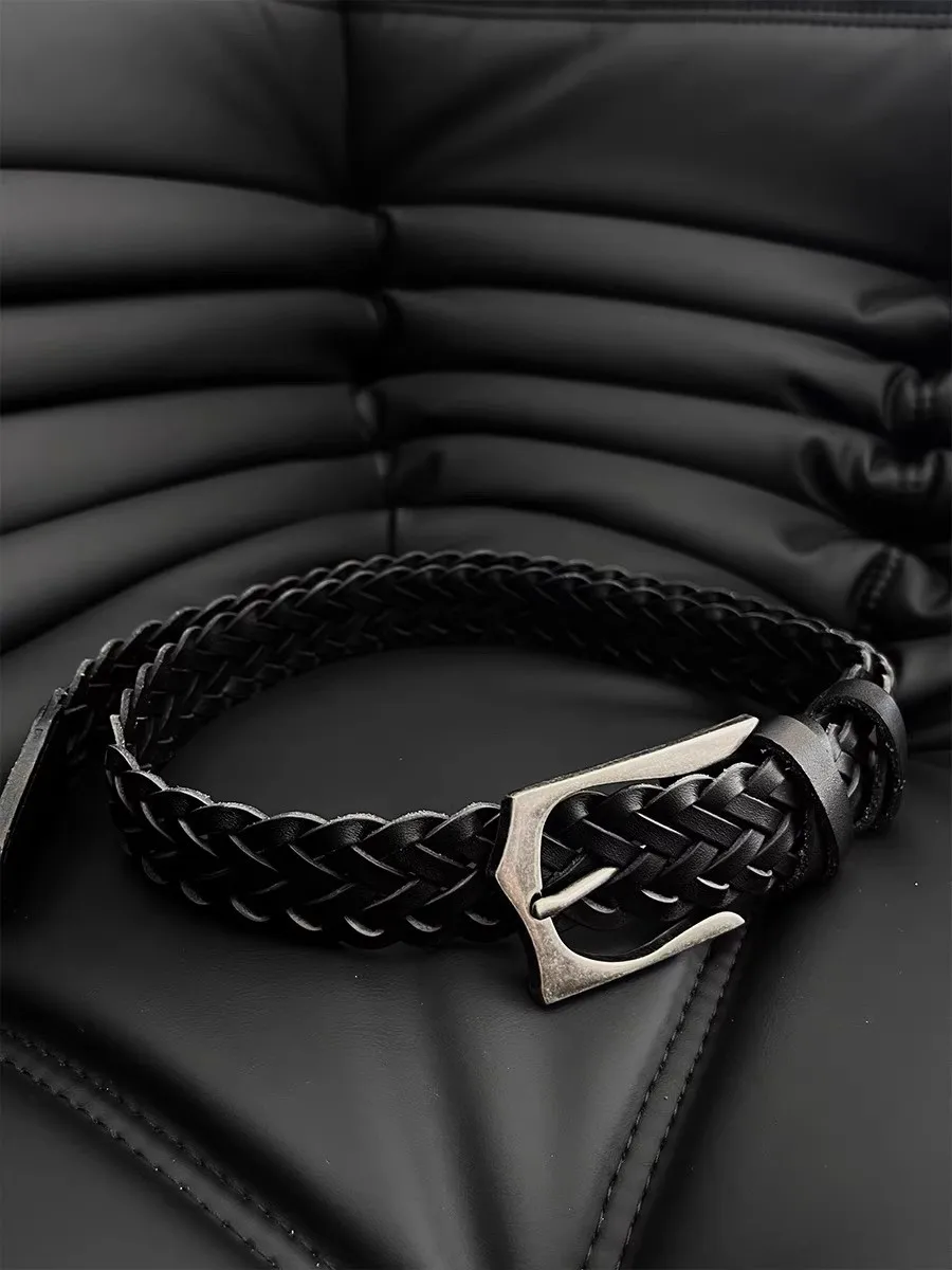 الرجال النساء خمر جلد البقر محبوك مشد الإناث Cummerbund معطف حزام فستان Decration حزام عريض J1547