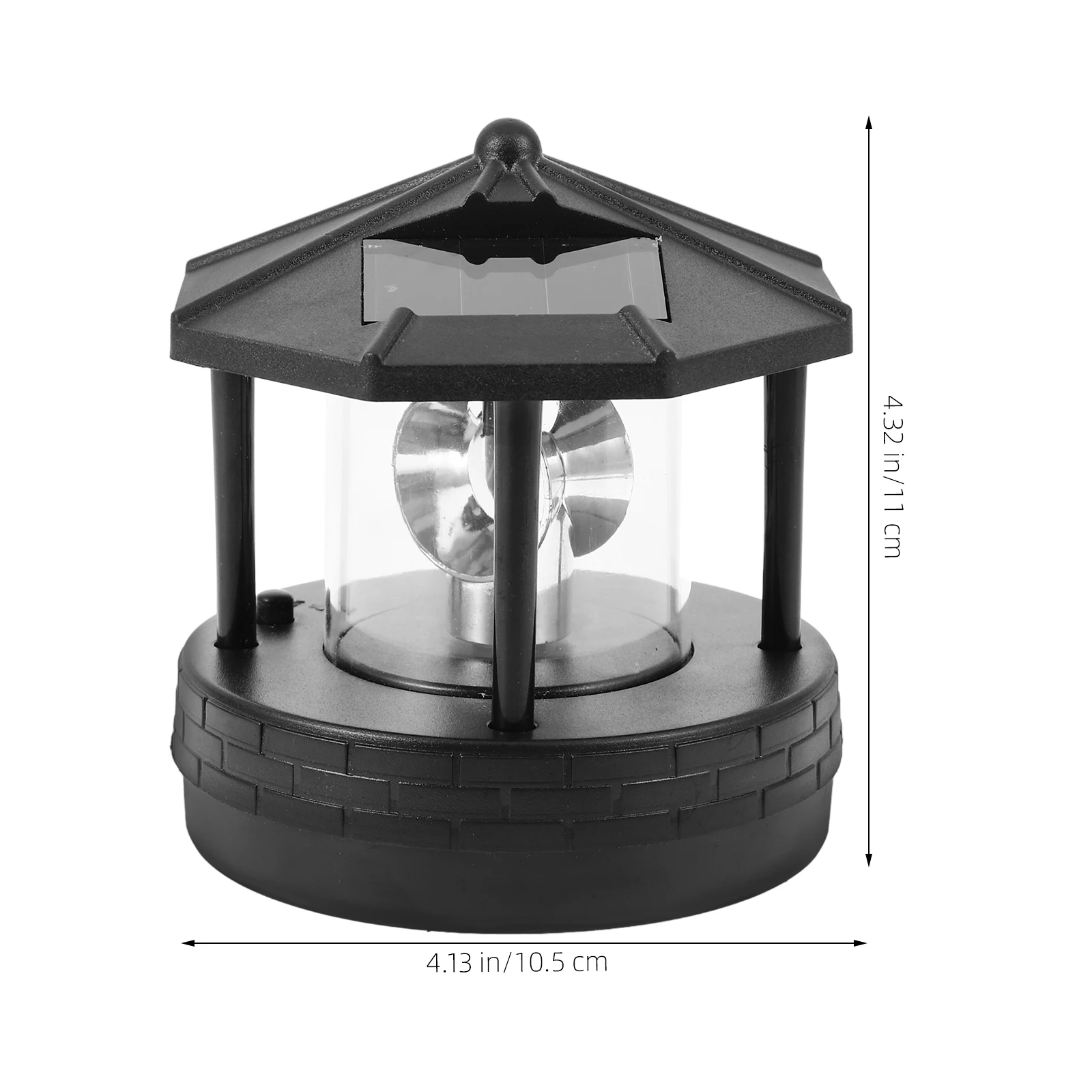 Image 5: Phare rotatif lumière solaire capteur automatique économe en énergie éclairage à 360 degrés pour jardin cour paysage extérieur