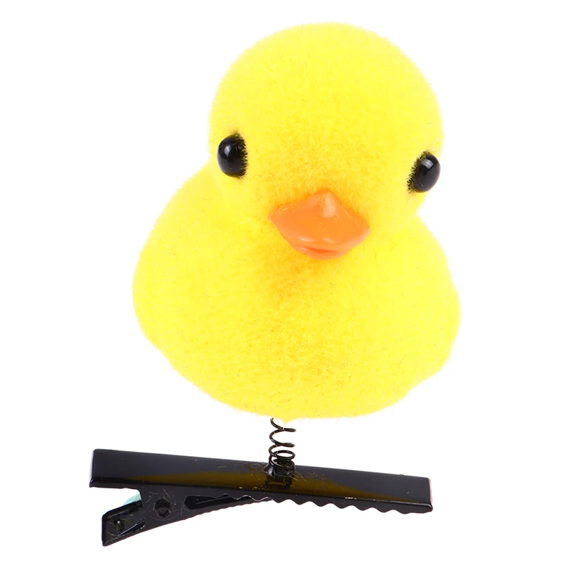 1PC Little Yellow Duck Hairpin For Children Gift Party Gift Present for Guests Funny Hairpin Christmas Gift