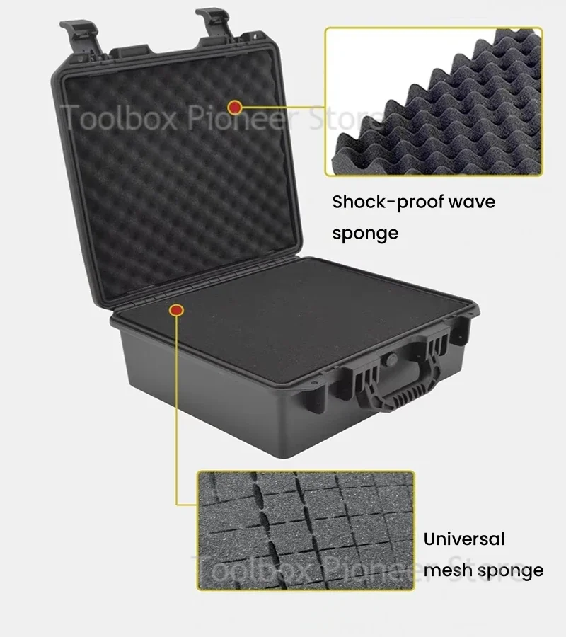 Tool Box ABS Plastic Equipment Case Pelican Case Toolbox for Mechanics Waterproof Hard Case Suitcase Tools Storage Box Makeup