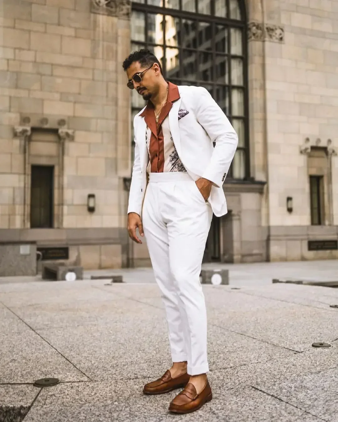 Traje informal blanco para Hombre, Blazer ajustado de alta calidad, Conjunto personalizado de 2 piezas, chaqueta y pantalón