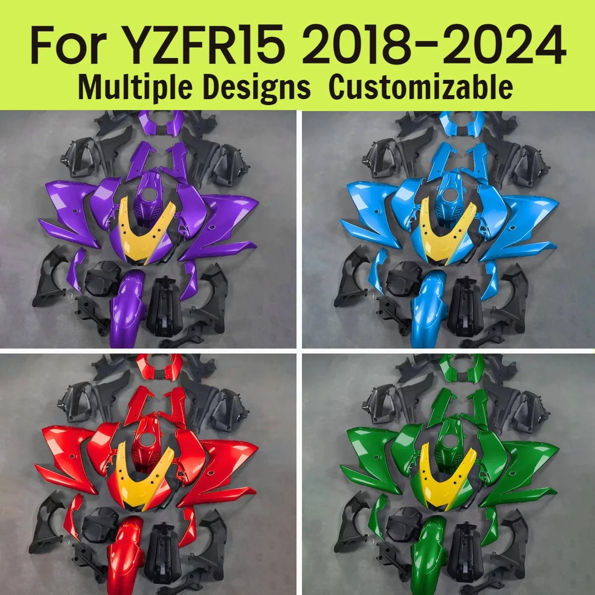 YZFR15 2018-2024 Prime Fairing Kit for Yamaha YZF R15 18-24 Injection Molded Motorcycle Customized Fairings