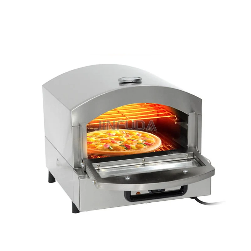 Commercial 2-Layer Gas Pizza Oven Portable with Knob Control for Bakery Use in Indoor/Outdoor Settings