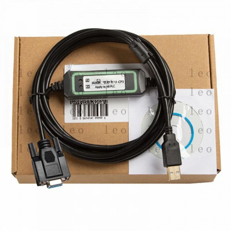 YY  USB-1747-CP3 for Rockwell AB SLC5 03 04 05 Series PLC Programming Cable 3m 9-pin