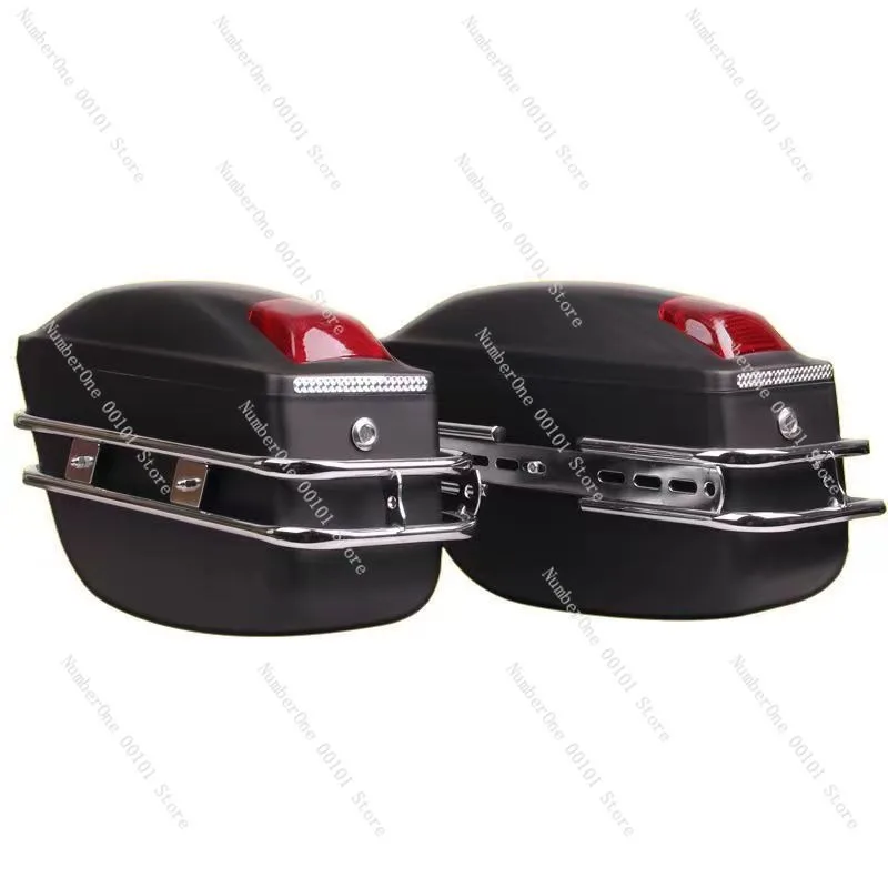 24L Motorcycle Side Boxs Luggage Tank Tail Tool Bag Motorcycle Universal Modified Side Box For Kawasaki/Honda/Yamaha/Suzuki