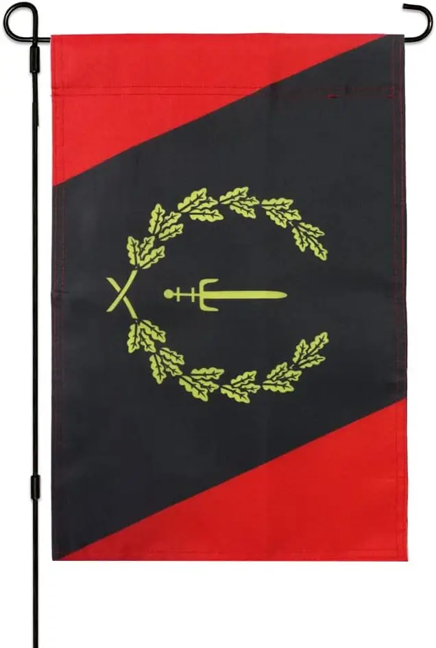 Black American Heritage Garden Flag 1967 Black History Month Flag 3ply Double Sided 12 x 18 Inch Yard Flags, Outside Outdoor Dec