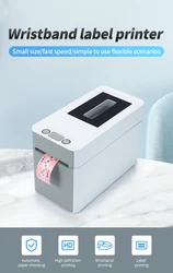 TL210 Thermal Wristband 2 inch Wireless Printer 203dpi USB Bluetooth for Wrist Bands Hospitals, amusement parks, exhibitions