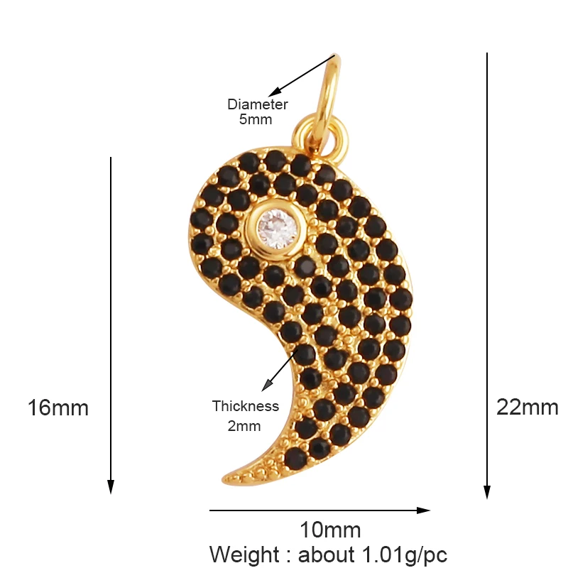 Whole sale custom selection -- Sun Moon Star 18K Gold Plated Charm Pendant,Cubic Zirconia Jewelry Necklace  Making Supplies