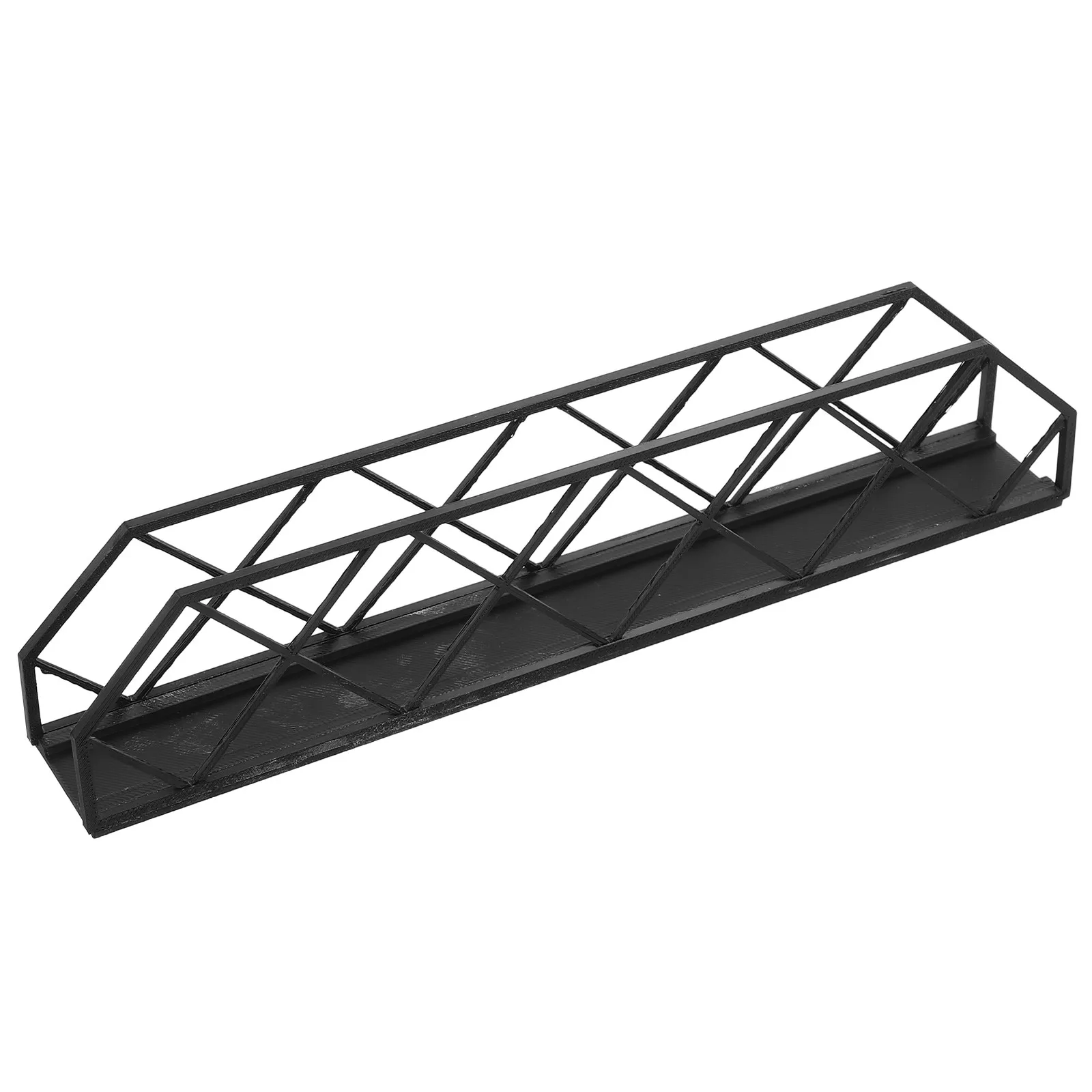 Train Building Bridge Micro Scale :87 Truss Bridge Railway Scenery Layout Miniature Train Display Accessory