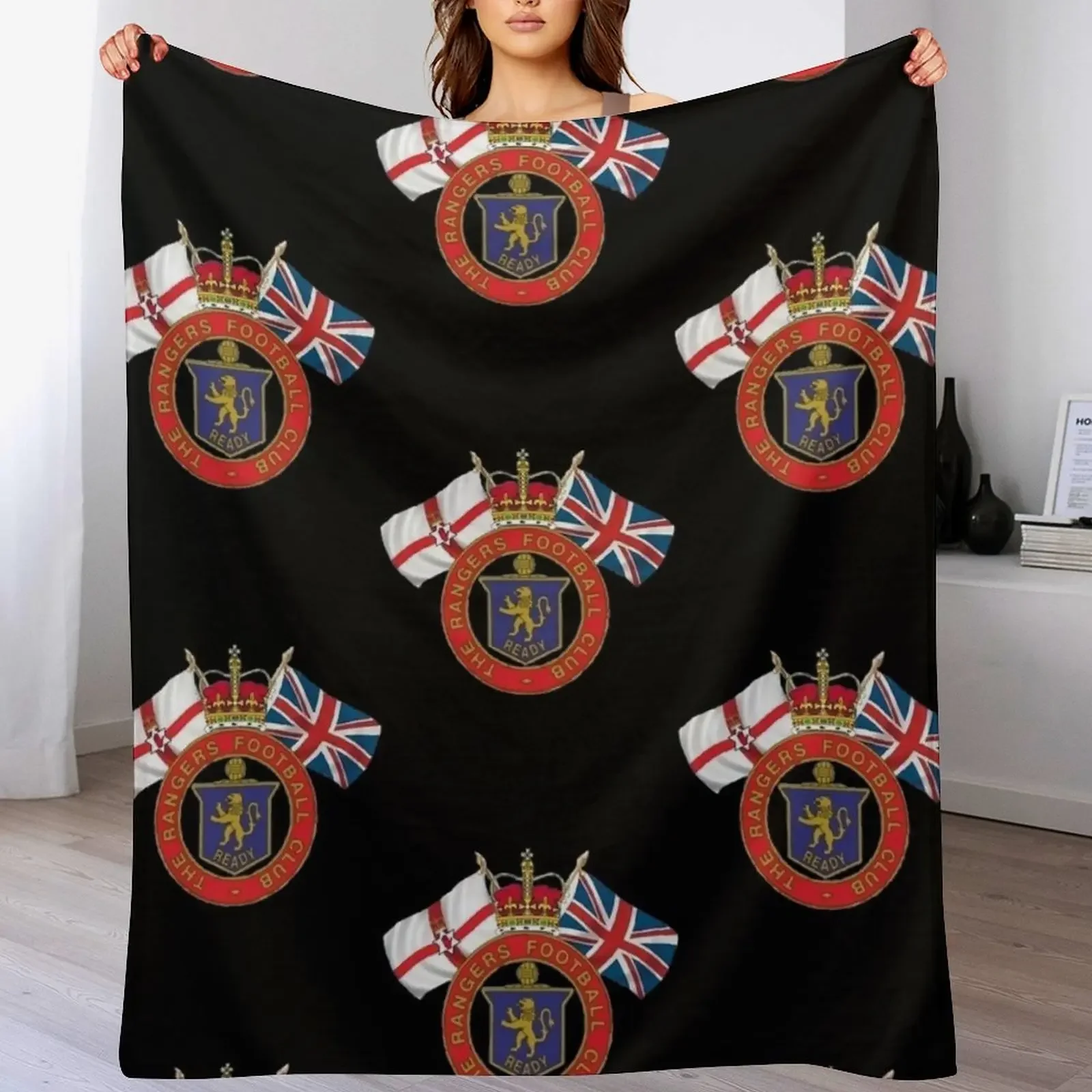 New The Rangers Football Club Throw Blanket Lightweight Cozy Blanket for Bed Sofa