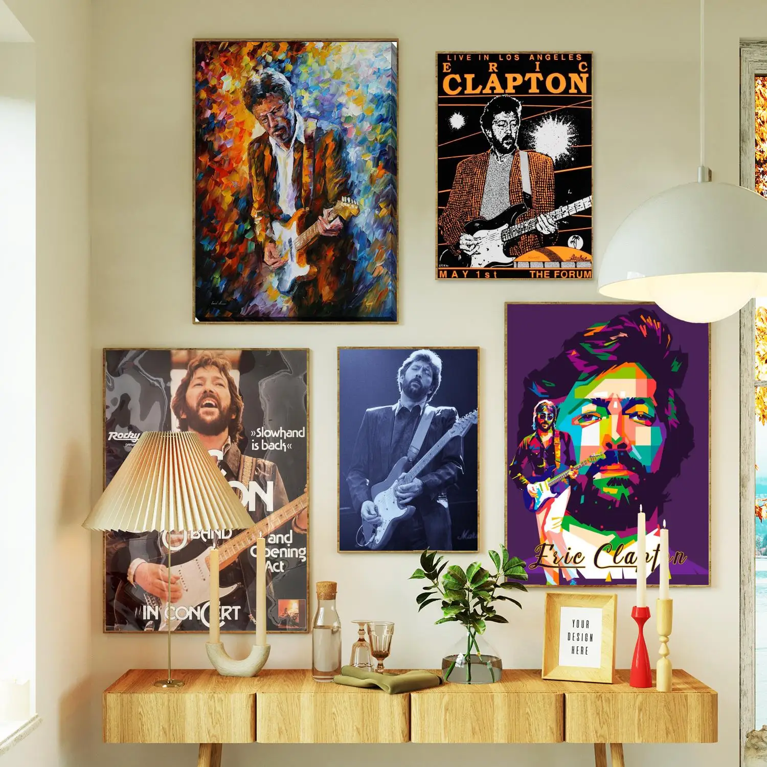 eric clapton Poster Prints Wall Art Canvas Painting Poster For Modern Family Living Room Home Decor