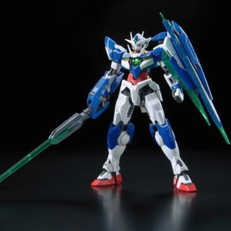 بانداي RG GNT-0000 Qan-T شخصيات الحركة البدلة المتنقلة Gundam EXA ألعاب أنيمي للأولاد هدايا للأولاد مجموعة الصندوق الأصلي #4