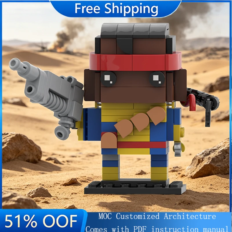 

172 детали, конструктор MOC: Модель оружия и персонажей из знаменитых фильмов, строительные блоки для самостоятельной сборки, игрушки для детей, рождественские подарки