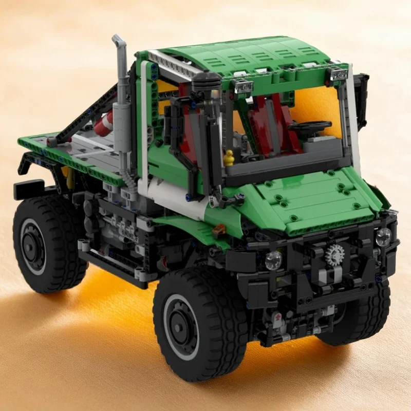 1848pcs MOC Unimog U400 Rail Trial Truck Technical Difflock Vehicle Engineering Model Building Blocks Kit Display Mini Toy Gift
