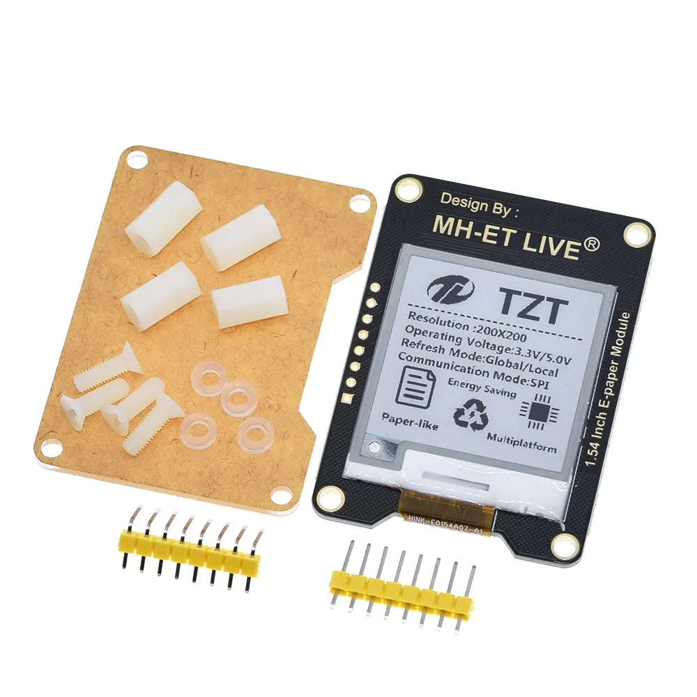 TZT 1.54 Inch Epaper Module E-paper E-Ink EInk Display Screen SPI Support Global/Part  For Arduino STM raspberry pi ESP32