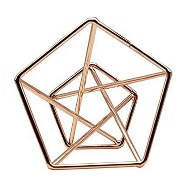 ABRE-Pack 20 حامل نباتات هوائية حامل نباتات الهواء Tillandsias عرض حاوية نباتية لتنقية الهواء حامل السرخس الهوائي، ذهبي وردي #5