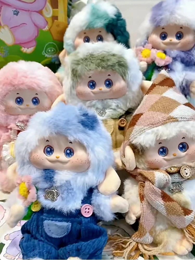 

Натуральная озорная милая серия Pimomo слепая коробка, плюшевая модная игрушка, украшение, кулон, мультяшная кукла-сюрприз, креативные подарки для девочек