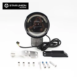 EBKE WUXING 526 Electric Bicycle Headlight ebike 36V 7W 48V 9W 52V Horn